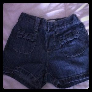 Girls light blue jean shorts